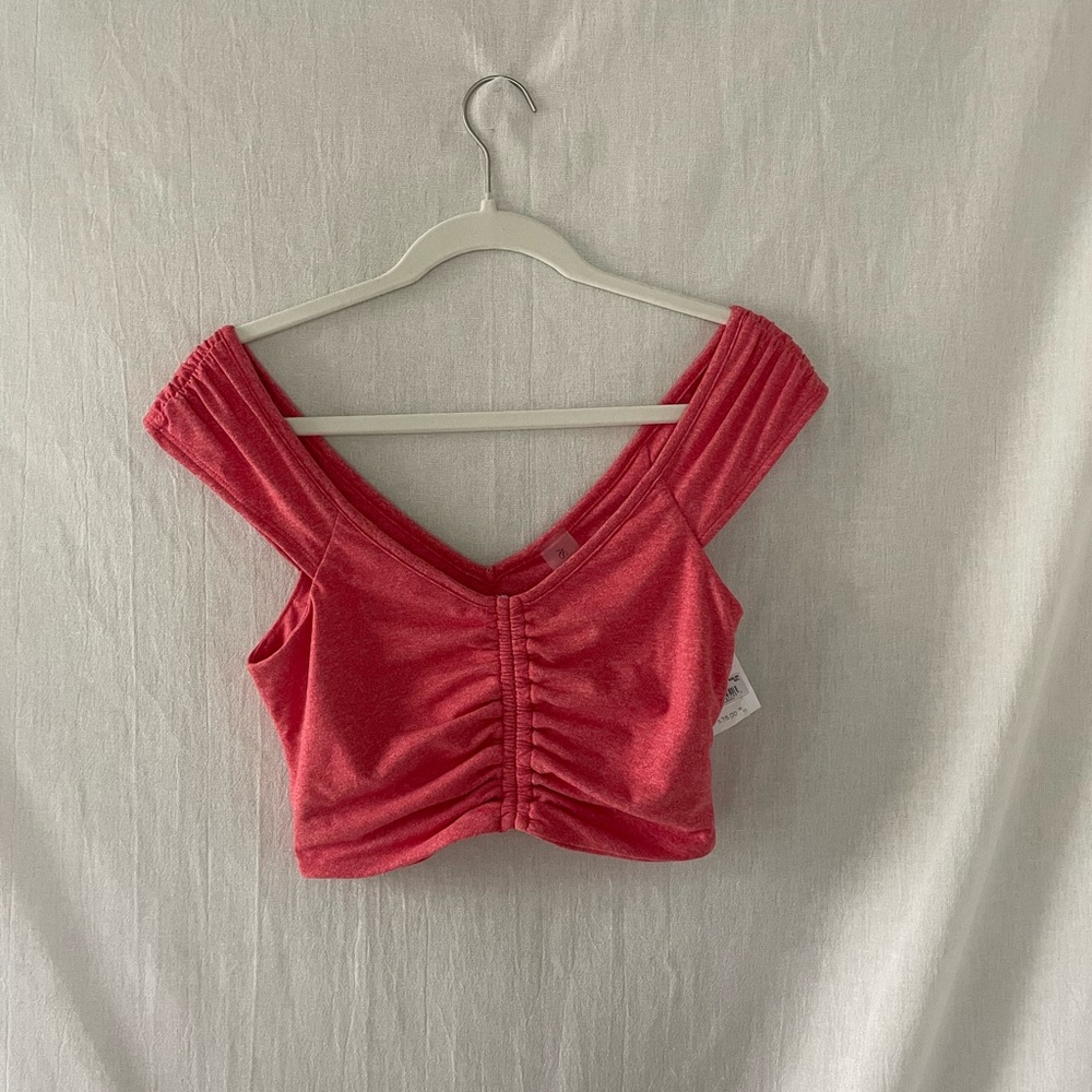 Altar'd State Pink Ruched Tank Top